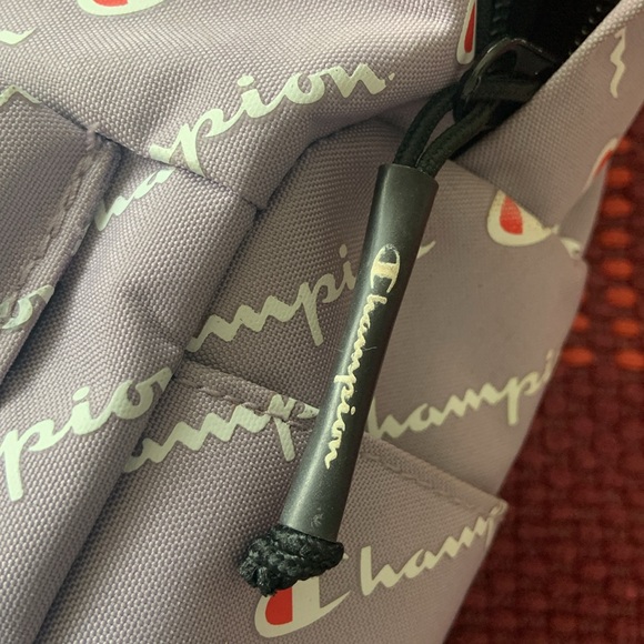 CHAMPION Purple Logo Printed Backpack - Picture 8 of 9